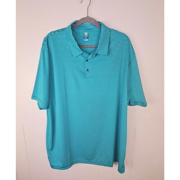 Pro Tour Cool Play Blue Athletic Golf Polo Shirt Men's Size XXL Activewear - Picture 1 of 8